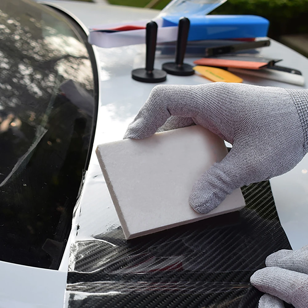 3PCS Wool Squeegee Car Wrap Tools Window Tint Tool Car Accessories Vinyl Film Window Squeegee Glass Water Wiper Tools A07 car wrapping scraper tool