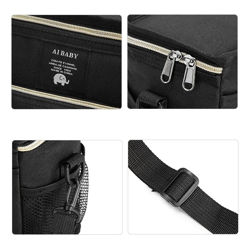 Baby Diaper Bag Stroller Large Capacity Waterproof Multifunctional Stroller Hanging Storage Organizer Bag Mommy Cart diaper bag stroller organizer bags