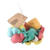 Beach toy sand mold sand printing seaside sand digging tool accessories wheat straw donut engineering vehicle 12-piece combinati 5