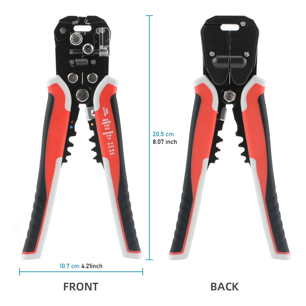 Description Picture 3 of itemMultifunctional Wire Stripper Crimping Pliers Cable Clippers Adjustable Automatic Wire Stripper Electrician Terminal Hand Tool