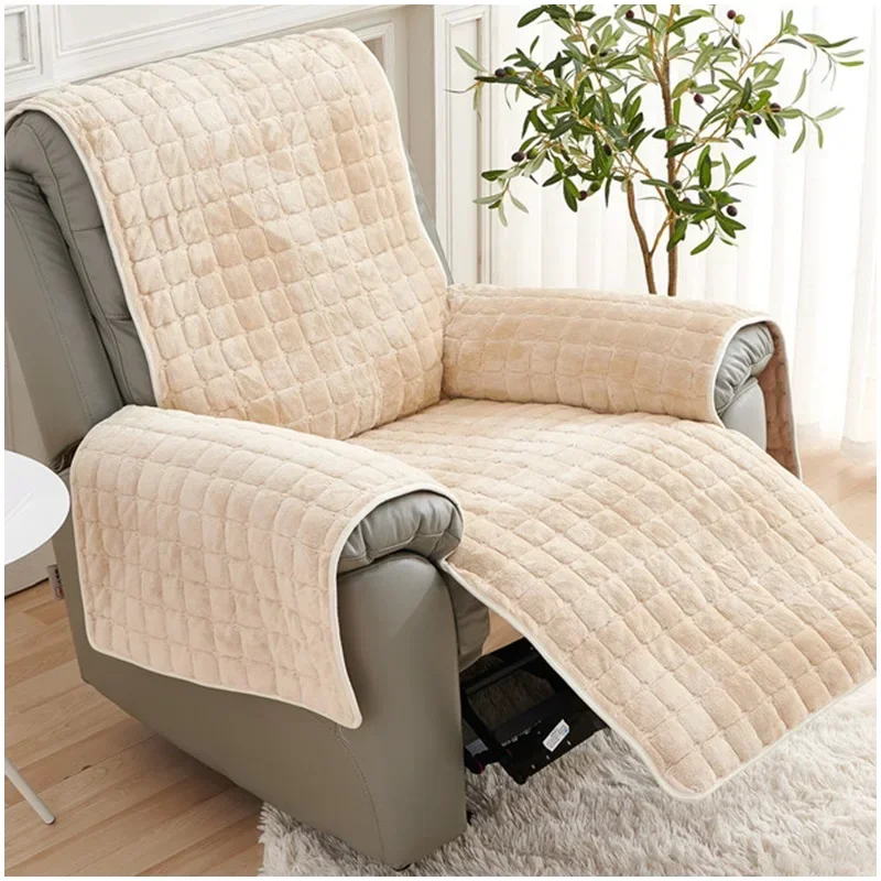 1 Seat Recliner Sofa Cover Non-Slip Armchair Cover Super Soft Single Sofa Case Relax Chair Slipcover Funda Sillon Reclinable 5