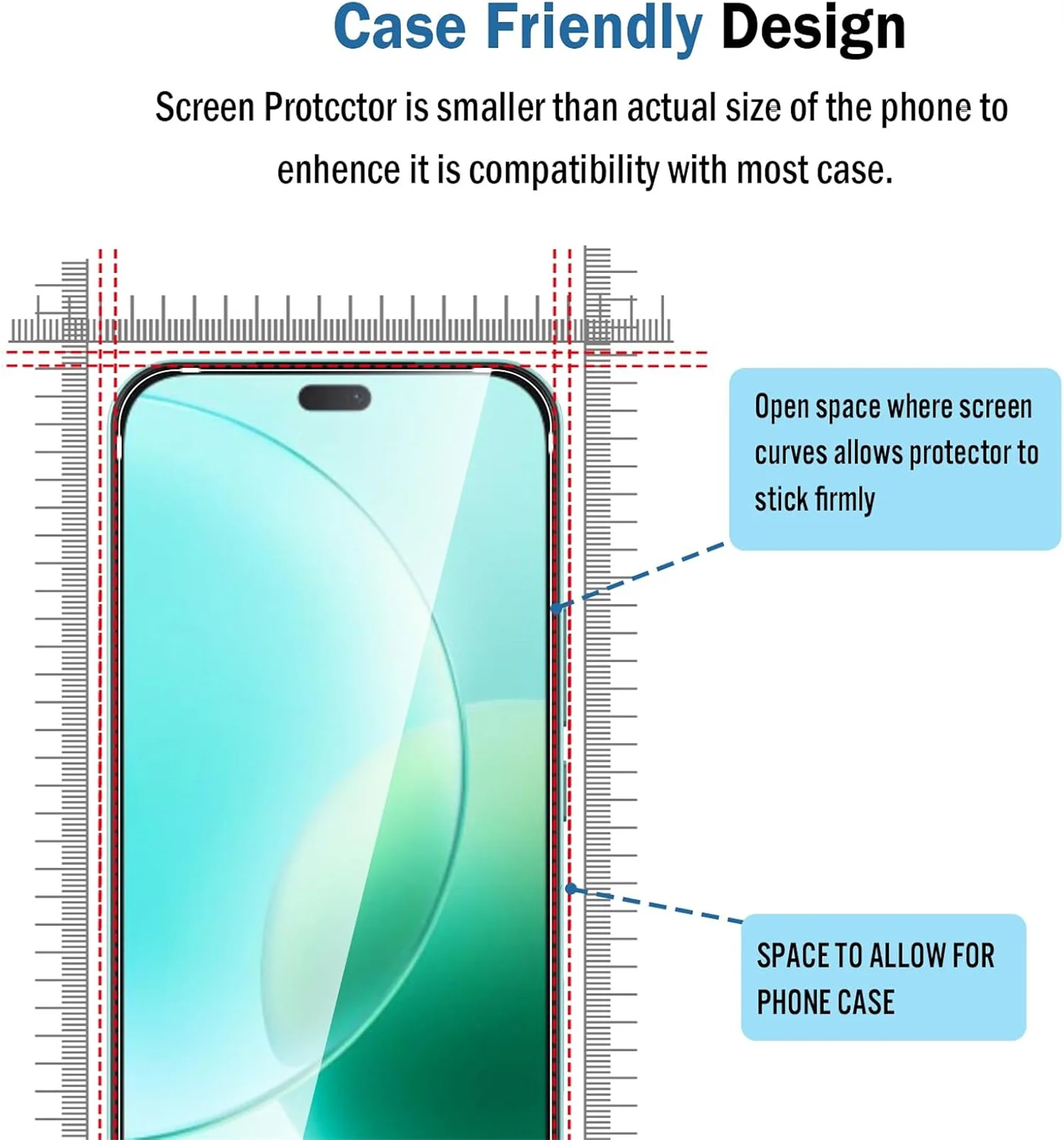 Tempered Glass Screen Protector, Scratch Resistant & Bubble-Free, 9H Hardness