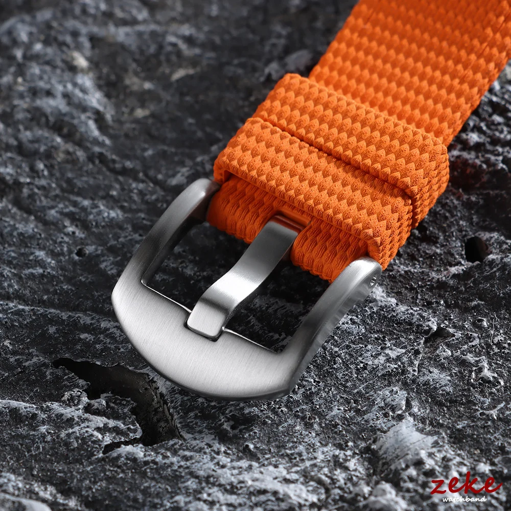 Premium Curved End Rubber Watch Strap - Versatile FKM Design