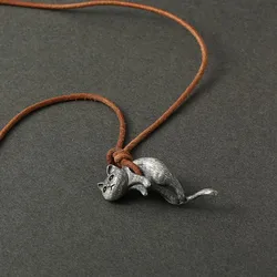 Cute Cat Vintage Necklace Men's and Women's Personality Design Couple Necklace Fashion Pendant