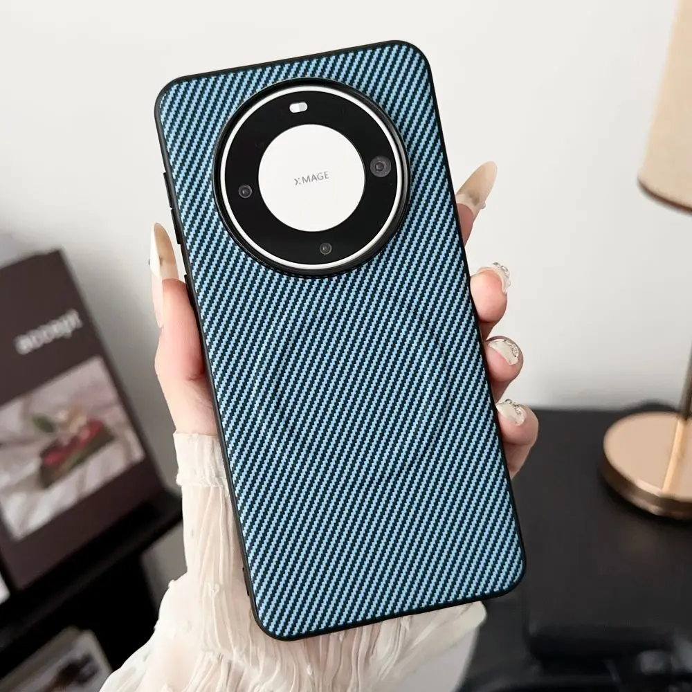 Magnetic Carbon Fiber Soft TPU Case with Magsafe Charging Compatibility