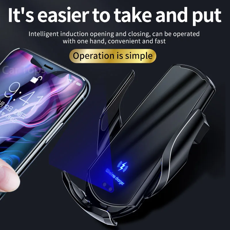 Mobile Phone Holder for Toyota Avalon 9" Screen Car Screen Wireless Charger Stand Gravity Mount Accessories