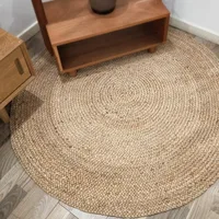 Living Room Carpet Natural Jute Woven Wear-resistant Stain-resistant Rug Natural Primary Color Large Area Floor Mat Ковер Tapis 2