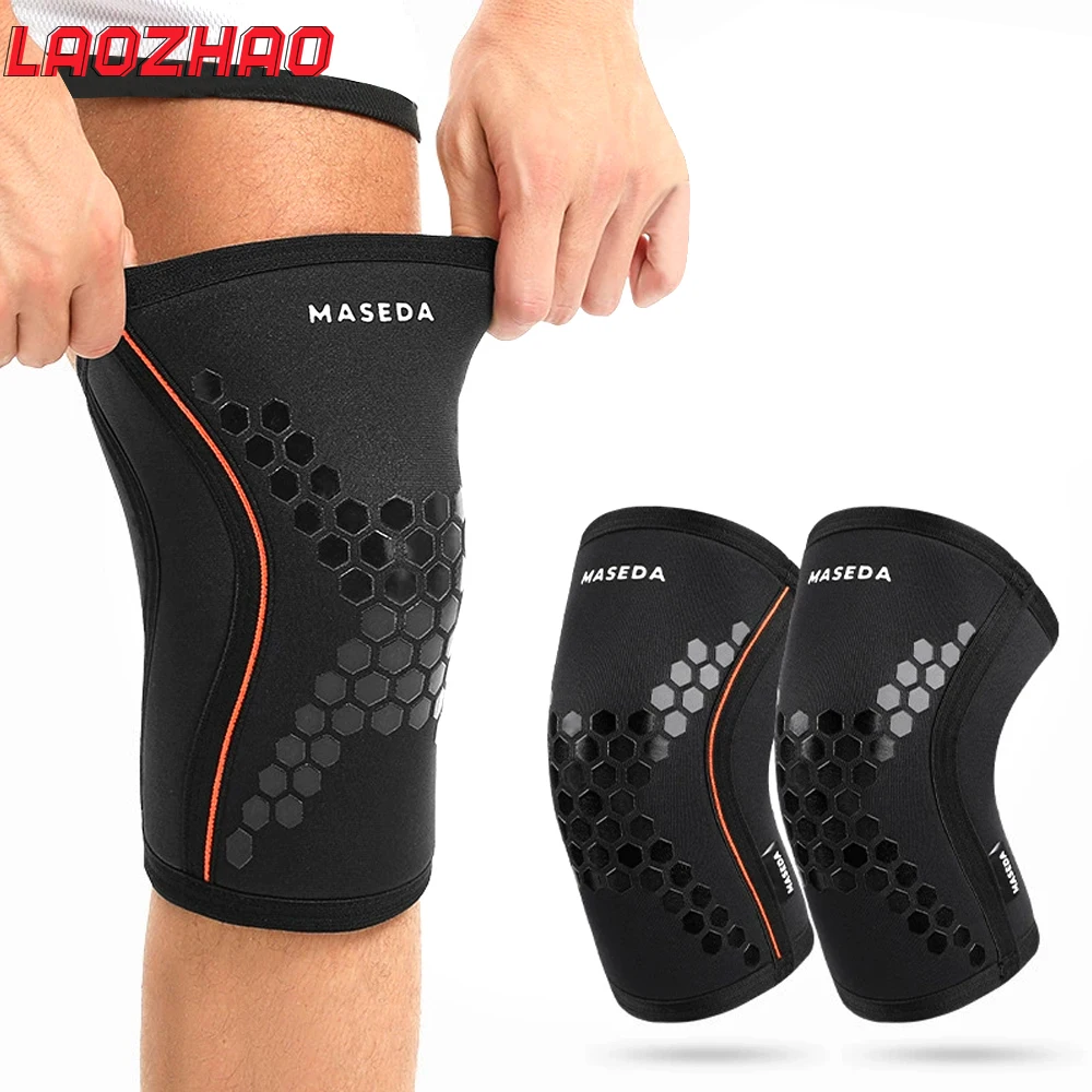 Premium 7mm Neoprene Knee Sleeve for Enhanced Weightlifting Support and Compression