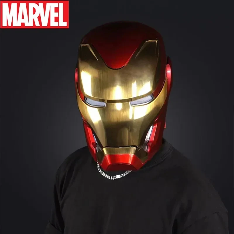 Marvel Iron Man Autoking Capacete, Vestível Elétrico, Transformável Ativado por Voz, Abertura Fechando Coleção, Toy Gift, MK5, MK50, 1:1