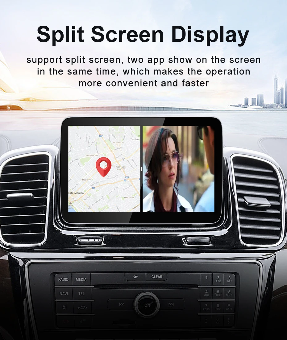 New Qualcomm 680 Snadragon6225 Android13  Wireless CarPlay AUTO Screen For Merce