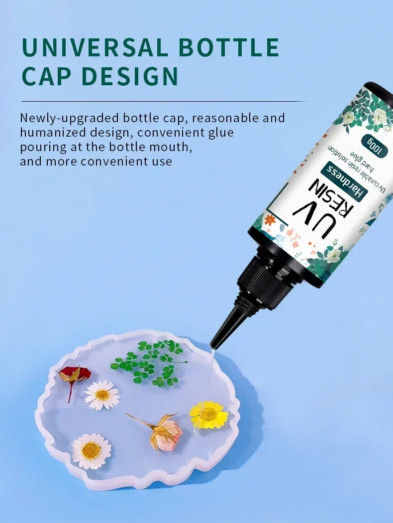 S1175cd4640154e76b155cd6f3055b3dfW UV Resin Glue 20g/50g/100g/250g/1000g Epoxy Resin and UV Lamp High Transparency Fast Drying and High Hardness for DIY Jewelry