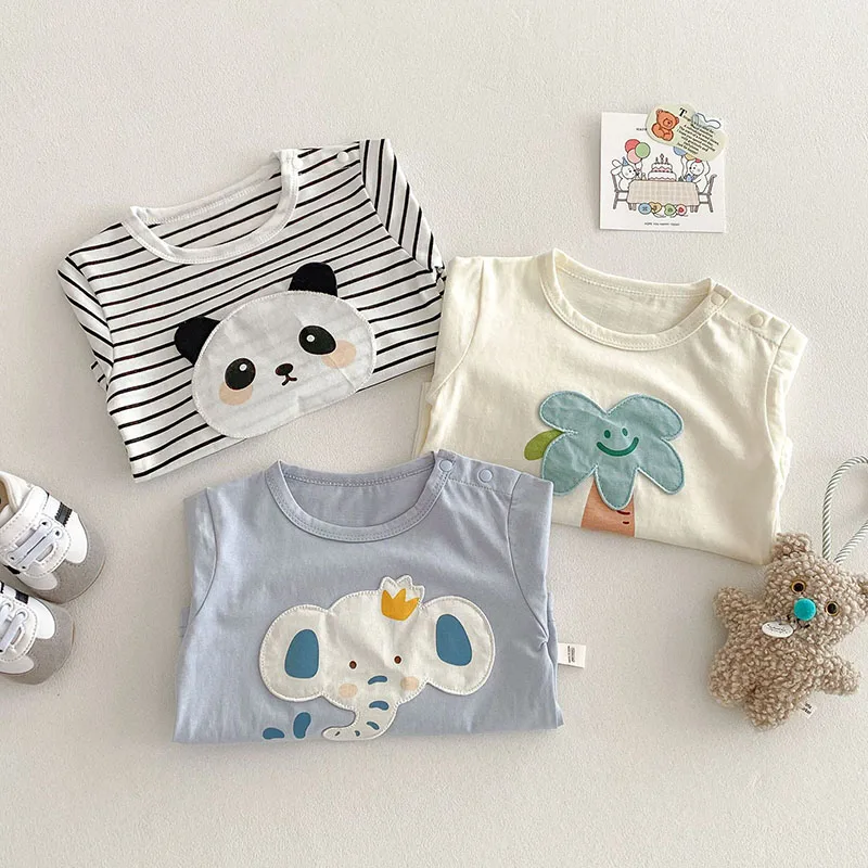 Cotton Kids Cartoon Panda T Shirt for Girls