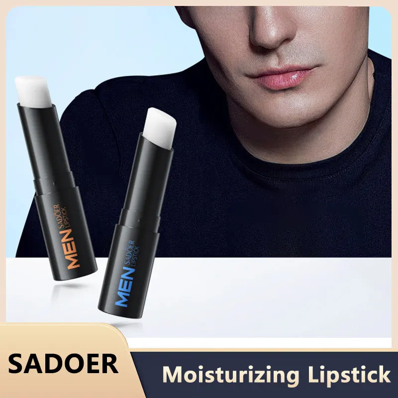 SADOER بلسم الشفاه للرجال ترطيب مكافحة تكسير إصلاح...