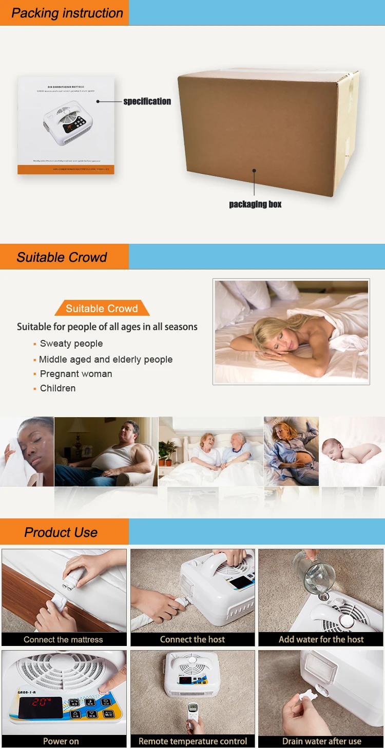 air conditioning mattress pad