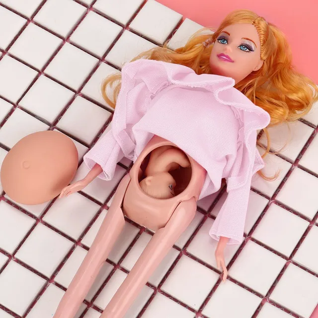 Bebê brinquedo gravidez boneca conjunto de boneca grávida terno boneca ter  um bebê em sua barriga para boneca Barbie criança brinquedo educacional  brinquedo 2023