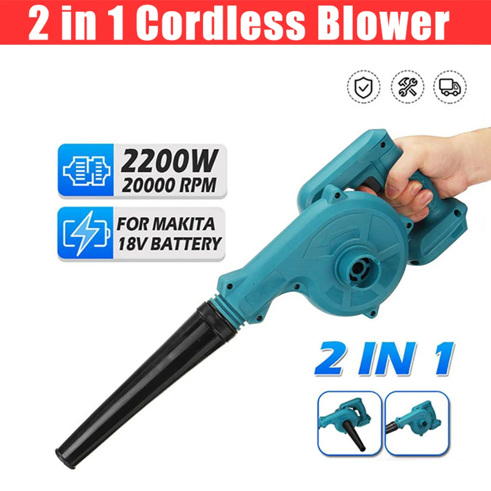 Electric blower Air blower 2200W Cordless Electric Air Blower & Suction Leaf Computer Dust Cleaner Collector Power Tools For Makita 18V Battery