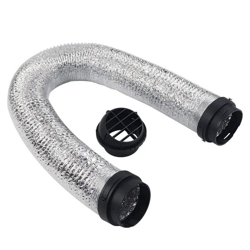 80mm Diesel Heater Duct Ventilation Auxiliary Duct Flexible Ducting Extends To 1.5m Easy To Install Heater Air Hose