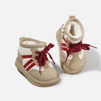 2025 Winter New Arrivals: Children's Baby Shoes, Toddler Shoes for Boys and Girls, Fleece-Lined Cotton Shoes