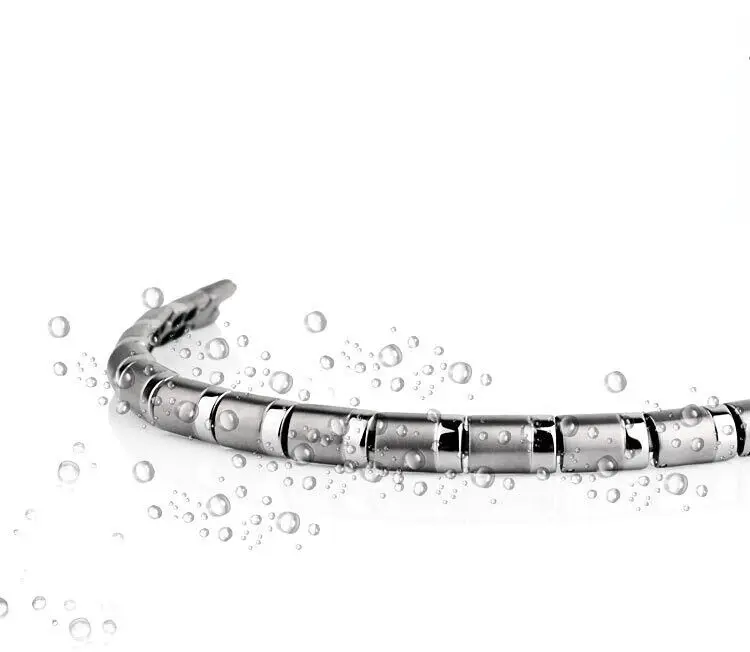 Fashion Pure Titanium Magnetic Energy Bracelet for Men Health Therapy No Allergy No Rust Health Titanium Chain Bracelet 8.5