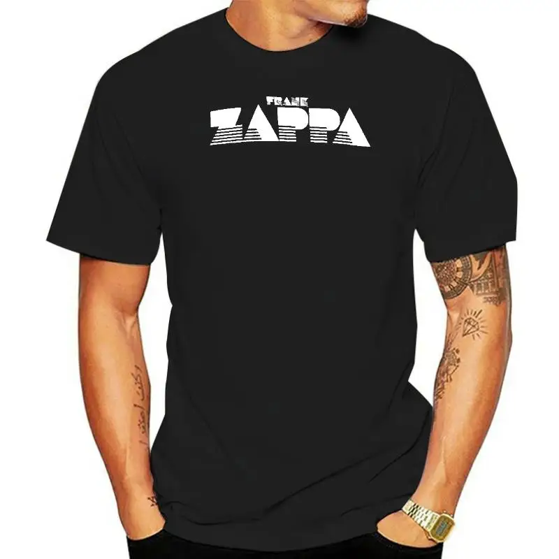 T-Shirt Frank Zappa-Frank Zappa Logo-Con Licenza Ufficiale-Maglietta Da Uomo In Cotone Biologico