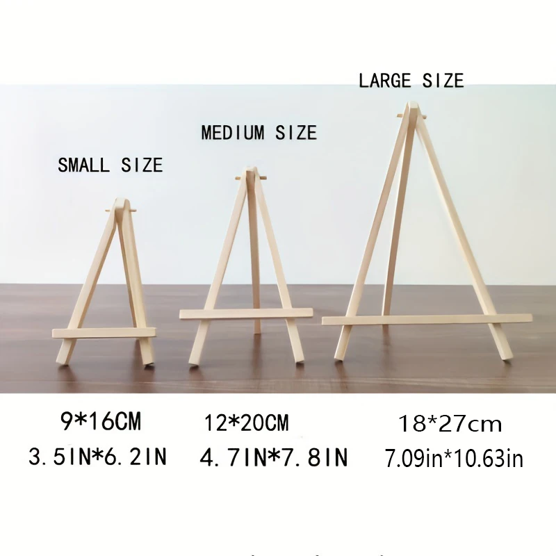 Wood Photo Frame Stand Tabletop Decorative Small Oil Painting Stand