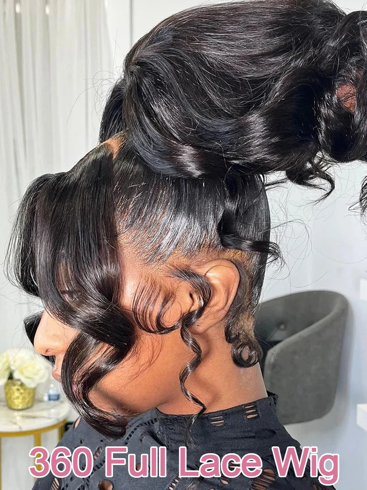 38 Inch Body Wave HD Lace Front Human Hair Wigs Brazilian 250 Density 360 Full Transparent Lace Wig Human Hair Pre Plucked human hair wig lace front wig human hair wigs front lace wig
