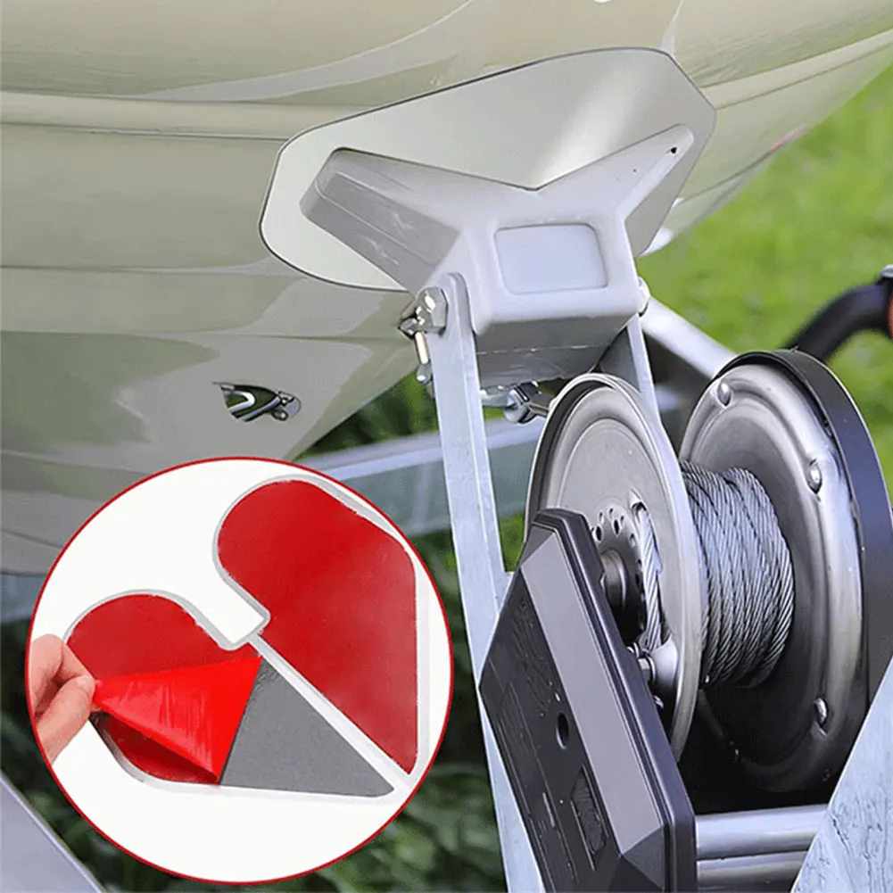 2Pcs Boat Keel Guard Wear Resist Stainless Steel Bow Guard Rust Proof Notched Bow Guard for Wear and Scratches Protection