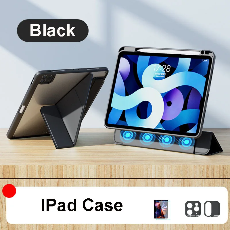 

IPAD Case for 2022 iPad Air 5/4 10.9 Case Pro 11 12.9 2020 12.9 Generation Stand Smart Cover with Pencil Holder Case for IPad