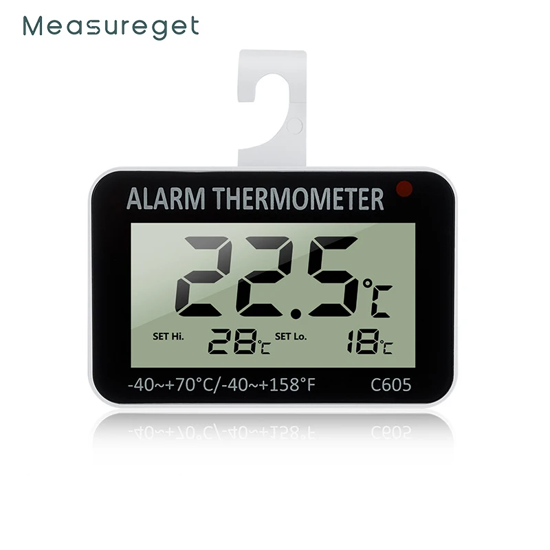 Electronic Refrigerator Thermometer Digital Freezer Room Thermometer  Waterproof Fridge Temperature Monitor with Alarm Function