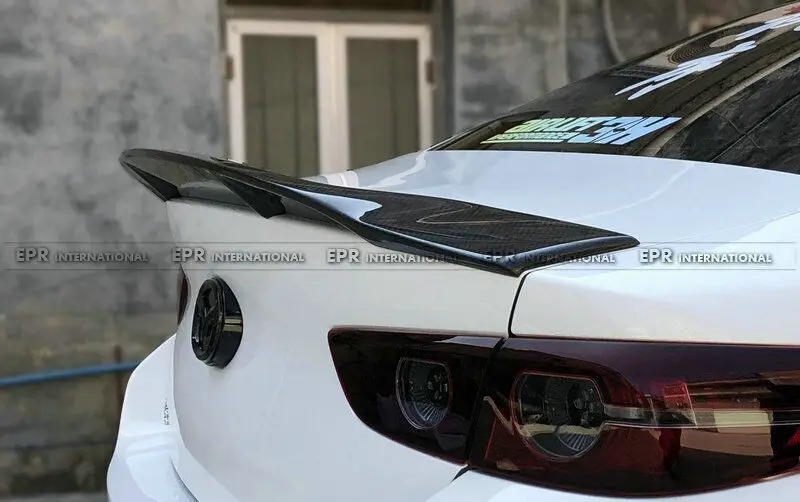 

For Mazda 3 Axela BP 19 Onawards D Type Carbon Fiber Rear Spoiler Trunk Wing Body Kit