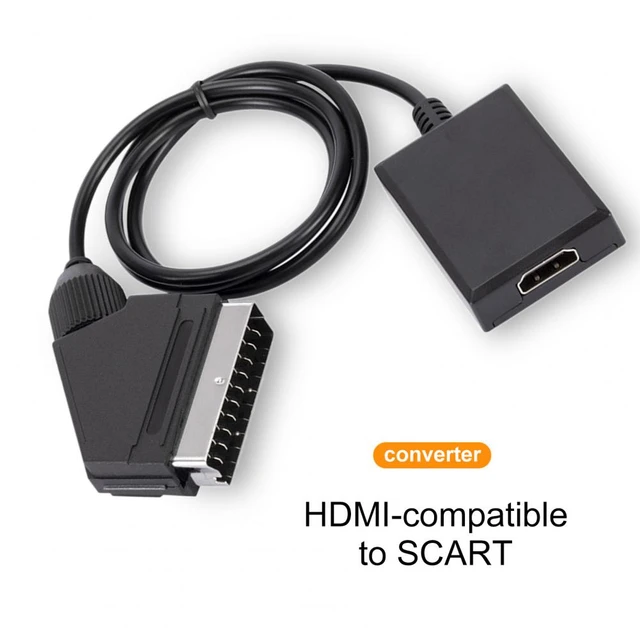 Compatibles HDMI vers PÉRITEL Convertisseur Portable Plug and Play Haute  Résolution compatibles HDMI vers PÉRITEL Câble Adaptateur pour Ordinateur -  AliExpress