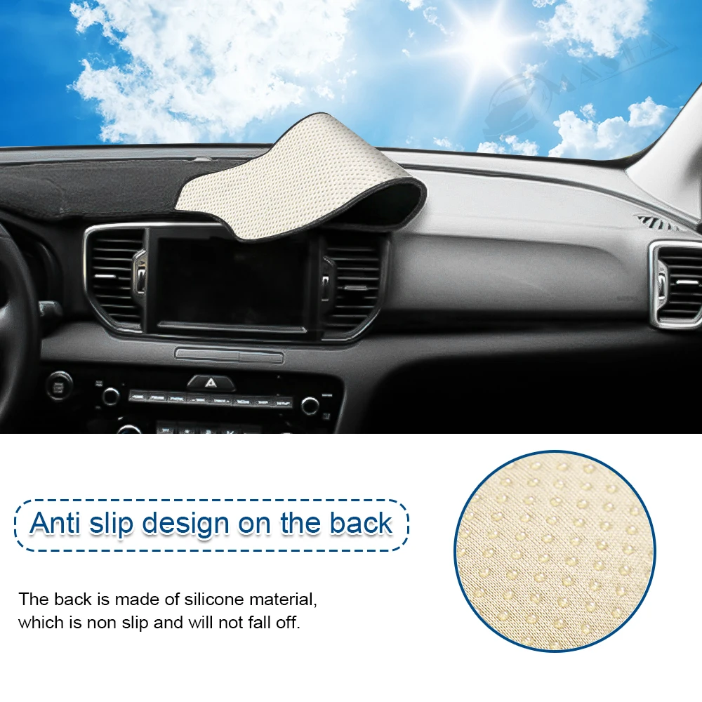 Premium Anti-UV Non-Slip Dashboard Cover Mat