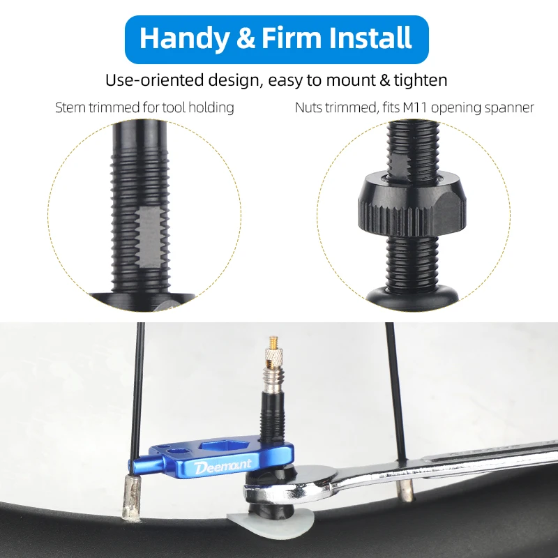 bicycle tubeless valve tubeless tire valve carbon rim Presta valves 40 50 65 80mm F/V nipple detachable brass core W/Cap for MTB bike air valve