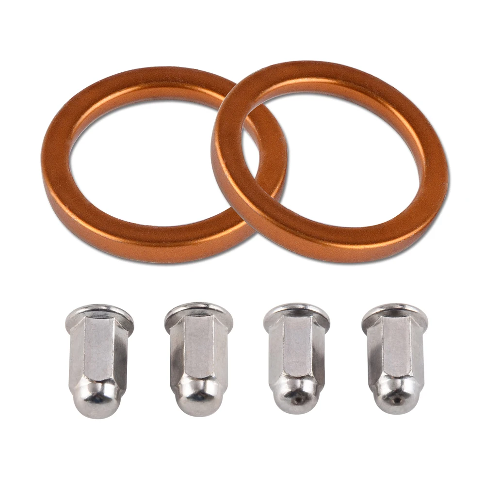 Exhaust Gasket Replace 18291-MN5-650 Motorcycle Exhaust Gasket Nuts For Honda Nighthawk 250 CB250 92-08 Magna 750 VF750C 87-93 VF700C 1984-1987