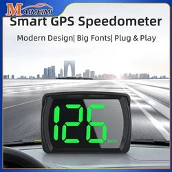 Car HUD Windshield Projector Head up Display KM/H GPS Digital Speedometer for Truck SUV Motorcycle Car Electronics Accessories
