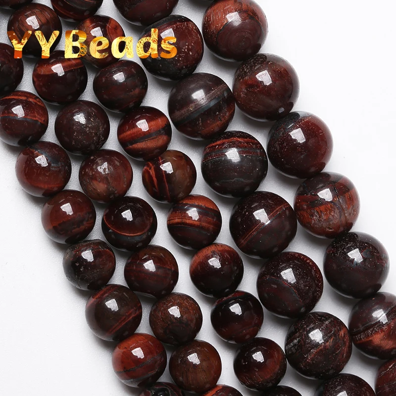 

AAA Natural Red Tiger Eye Stone Beads Round Loose Beads For Jewelry Making DIY Bracelets Necklace Accessories 4 6 8 10 12mm 15"