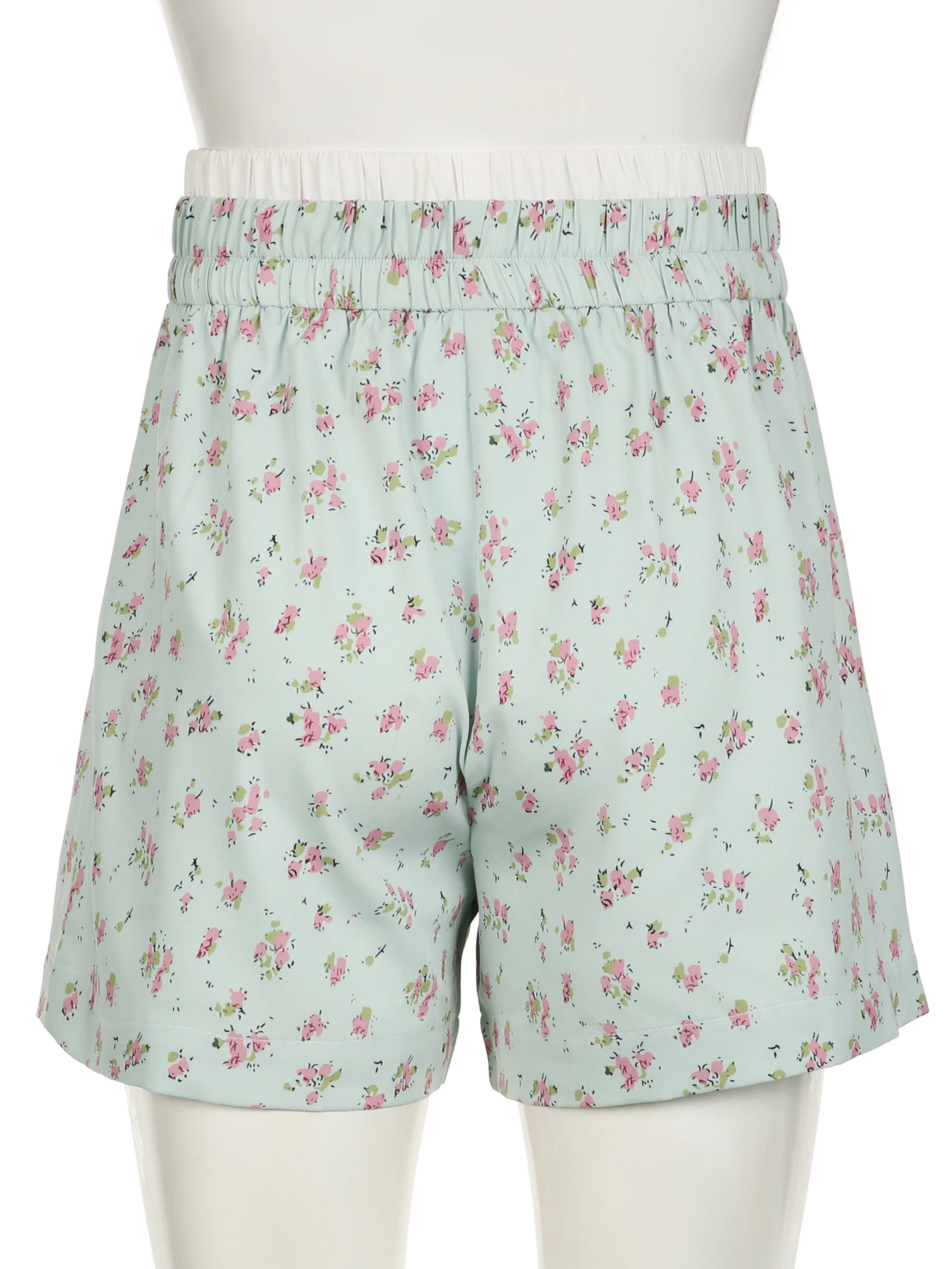 IAMSURE Casual Floral Patchwork Shorts Fake 2 Piece Holiday Loose Mid-Waisted Shorts Women 2024 Summer Fashion Streetwear Ladies