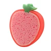 Cute Fruit Shape Bath Sponge Soft Shower Brush Dead Skin Removal Bathroom Body Scrubber Exfoliating Cleaner Women Men Kids 4