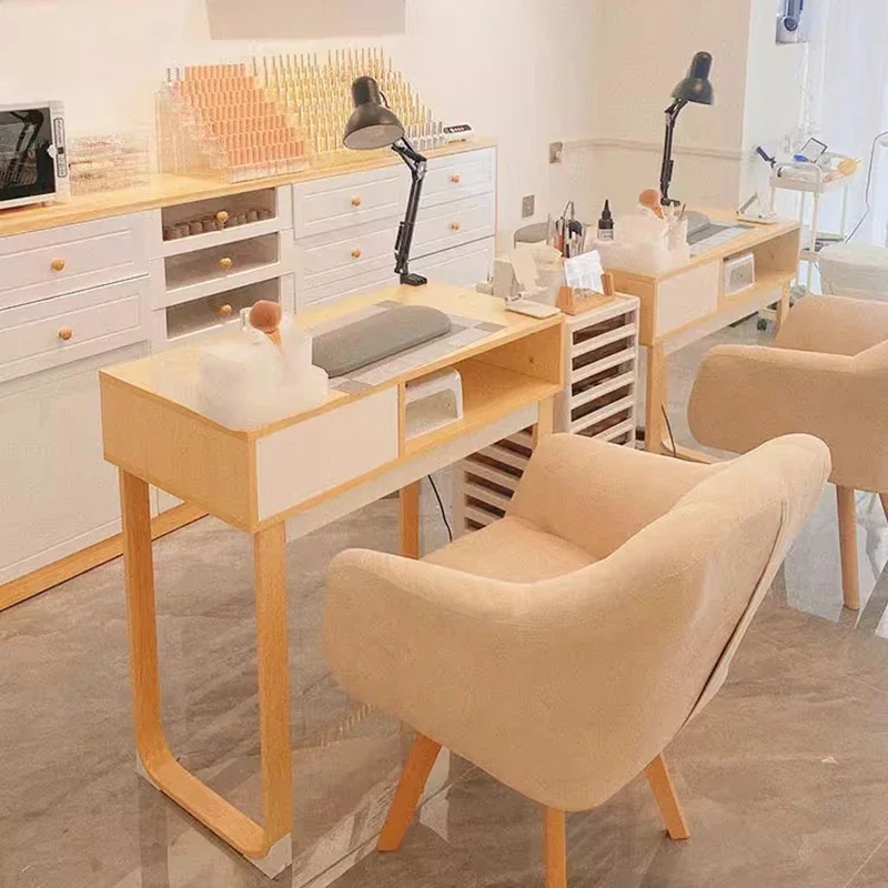 

Professional Manicure Table Designer Beauty Commercial Nailtech Desk Receptionist Modern Mesas De Manicura Furniture CY50NT