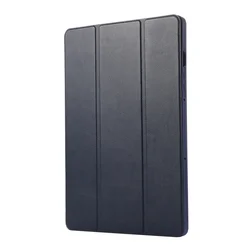 Premium PU Leather Trifold Case with Pen Holder and Soft Back Stand for Poco Pad X1 11.2 (Dark blue)