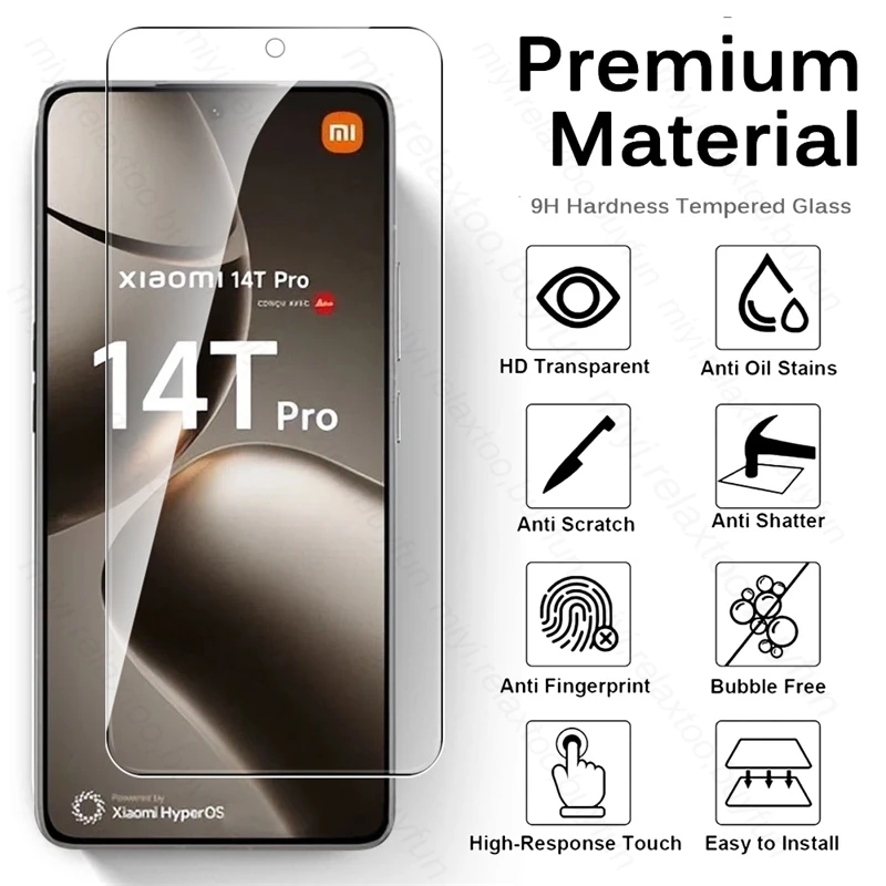 Premium Clear Protective Case with 3Pcs Tempered Glass Screen Protectors - 9H Hardness