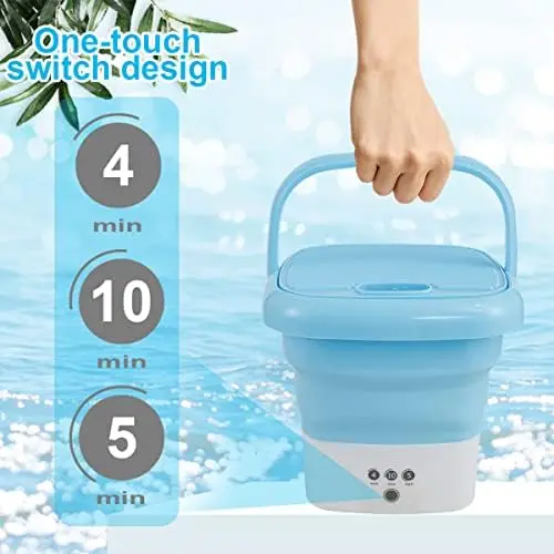Portable Mini Foldable Washer and Spin Dryer