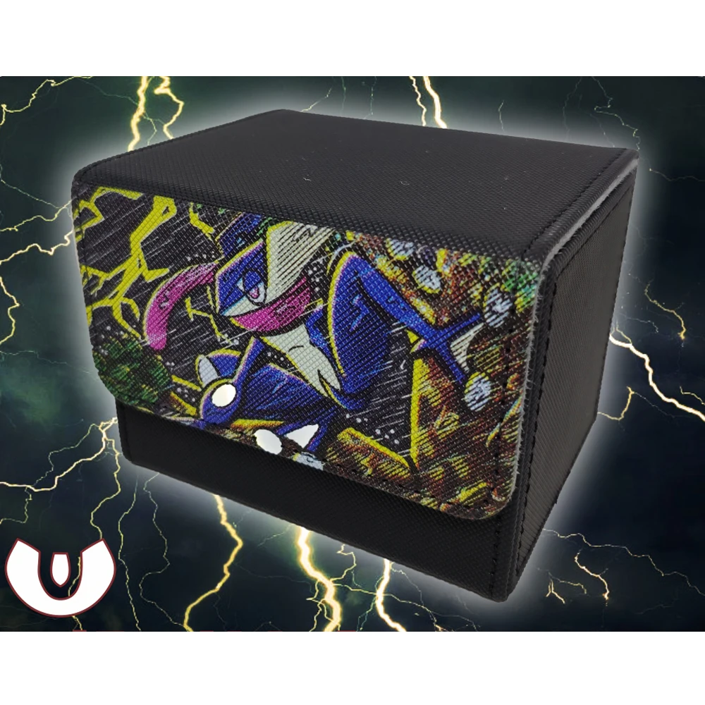 

New Cartoon Pokemon Ptcg Greninja Evil Attribute Card Box Darkrai Arceus High-End Collection Card Storage Box Anime Gift Toys
