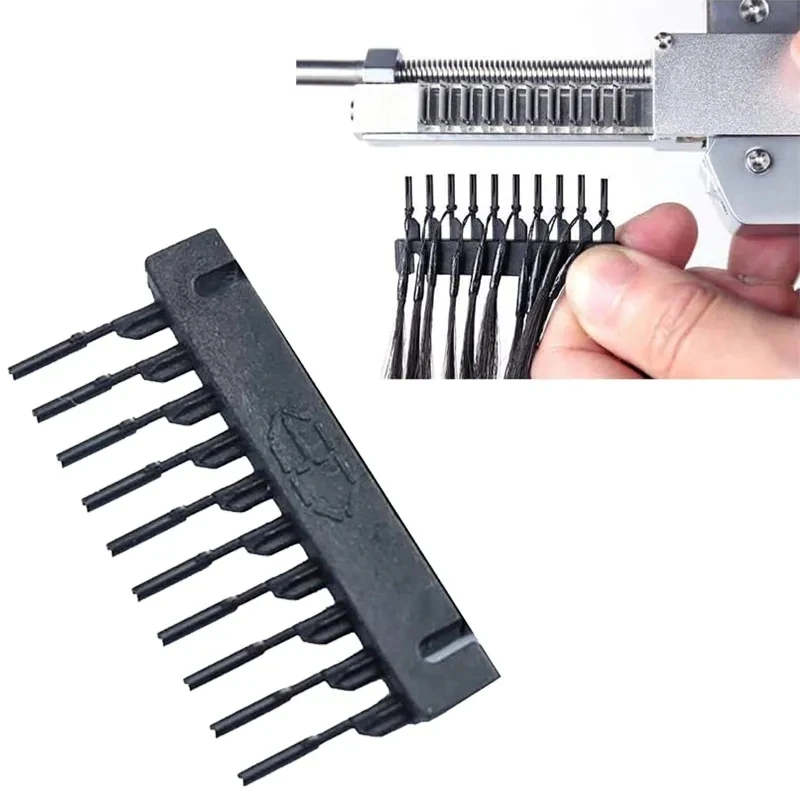 Hair Extension Machine 10 Row No-Trace Hair Extensions Tool Clip Buckle 100% Real Human for Salon 6D 1069478 hair extension tool