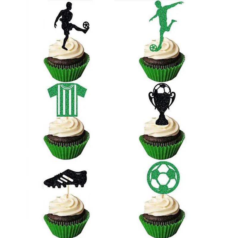 9 pçs/set futebol jogo bolo topper festa de aniversário decorações do bolo  de futebol crianças menino pé bola brinquedos de festa suprimentos -  AliExpress