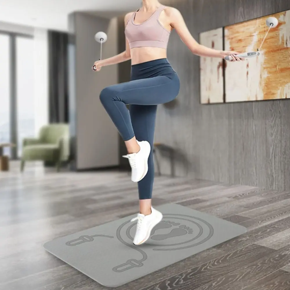 Yoga Mat Jumping Rope Accessories Anti-noise Non Slip TPE Skipping Mat Sports