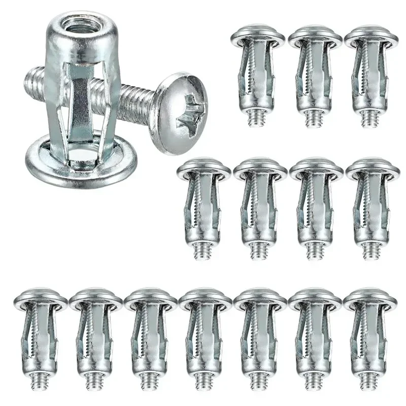 20/10Pcs Petal Shape Rivet Nut Screw Bolt Kit Expansion Metal Rivetnut Panel License Plate Clamp Lock Jack Nuts M4 M5 M6 screw bolt nut set screw washer nut kit hex nuts assortment kit