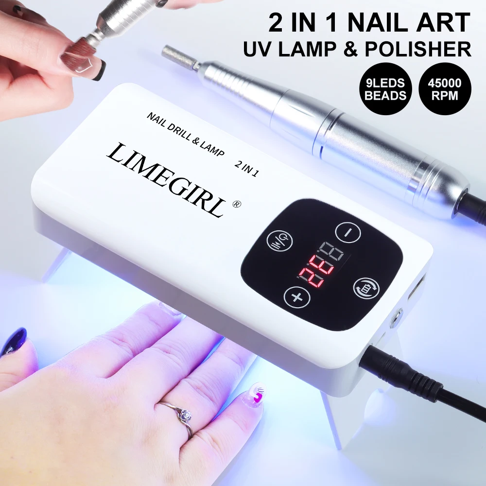 Portable Electric Nail Drill Rig Display Nail Grinder Professional Polish Grinder Accessories Salon Equipment