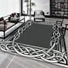 Luxurious Gray Nordic Rug Living Room Decoration Carpet Large Area Soft Lounge Rugs for Bedroom Washable Anti-slip Floor Mat 2