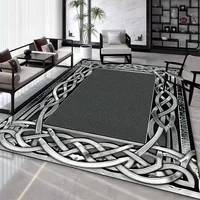 Luxurious Gray Nordic Rug Living Room Decoration Carpet Large Area Soft Lounge Rugs for Bedroom Washable Anti-slip Floor Mat 2